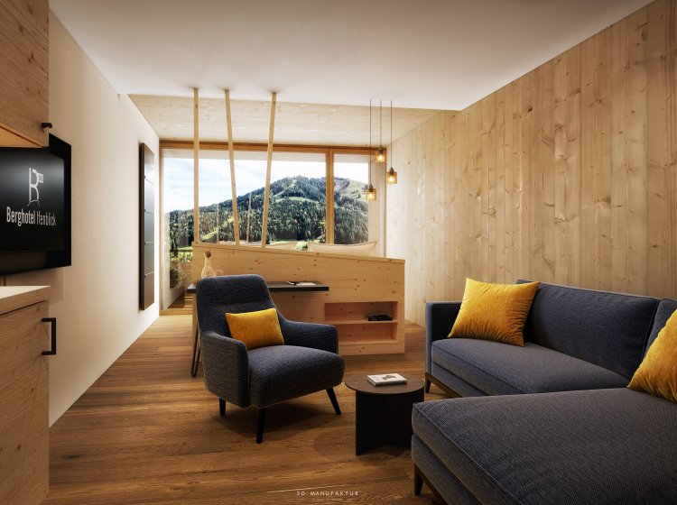 Hotelzimmer Gelbhansekopf - Biohotel Ifenblick Allgäu - Superior Plus Zimmer 