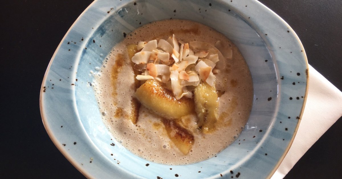 Veganer Grießbrei mit Banane | Vegane Rezepte aus dem Biohotel